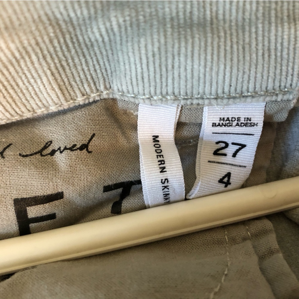 LOFT Modern Skinny grey corduroys - Picture 4 of 5